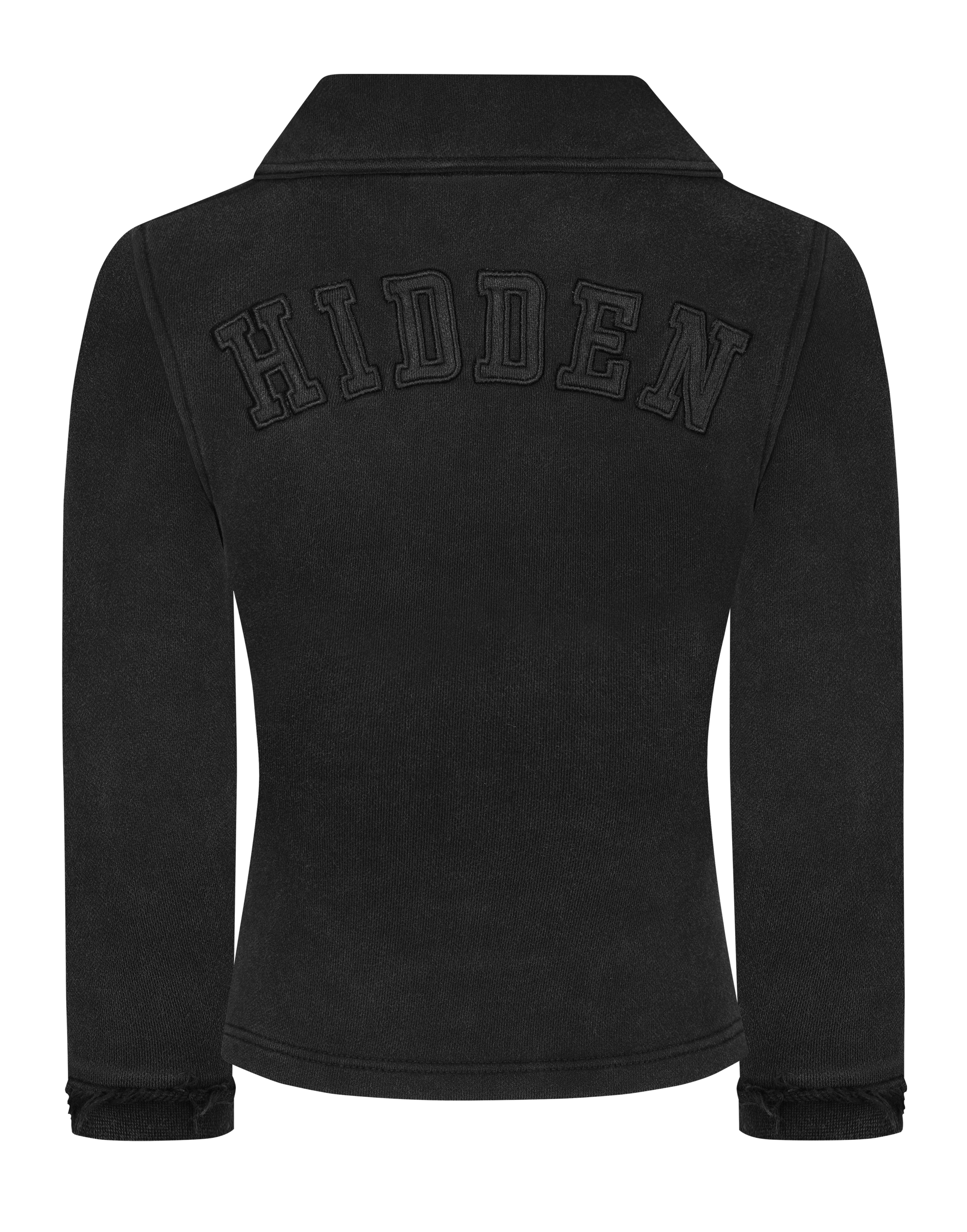 HIDDEN CULT® Vintage Black Three-Quarter Zip Sweater Sweater Womens Slim fit Form fitted TikTok