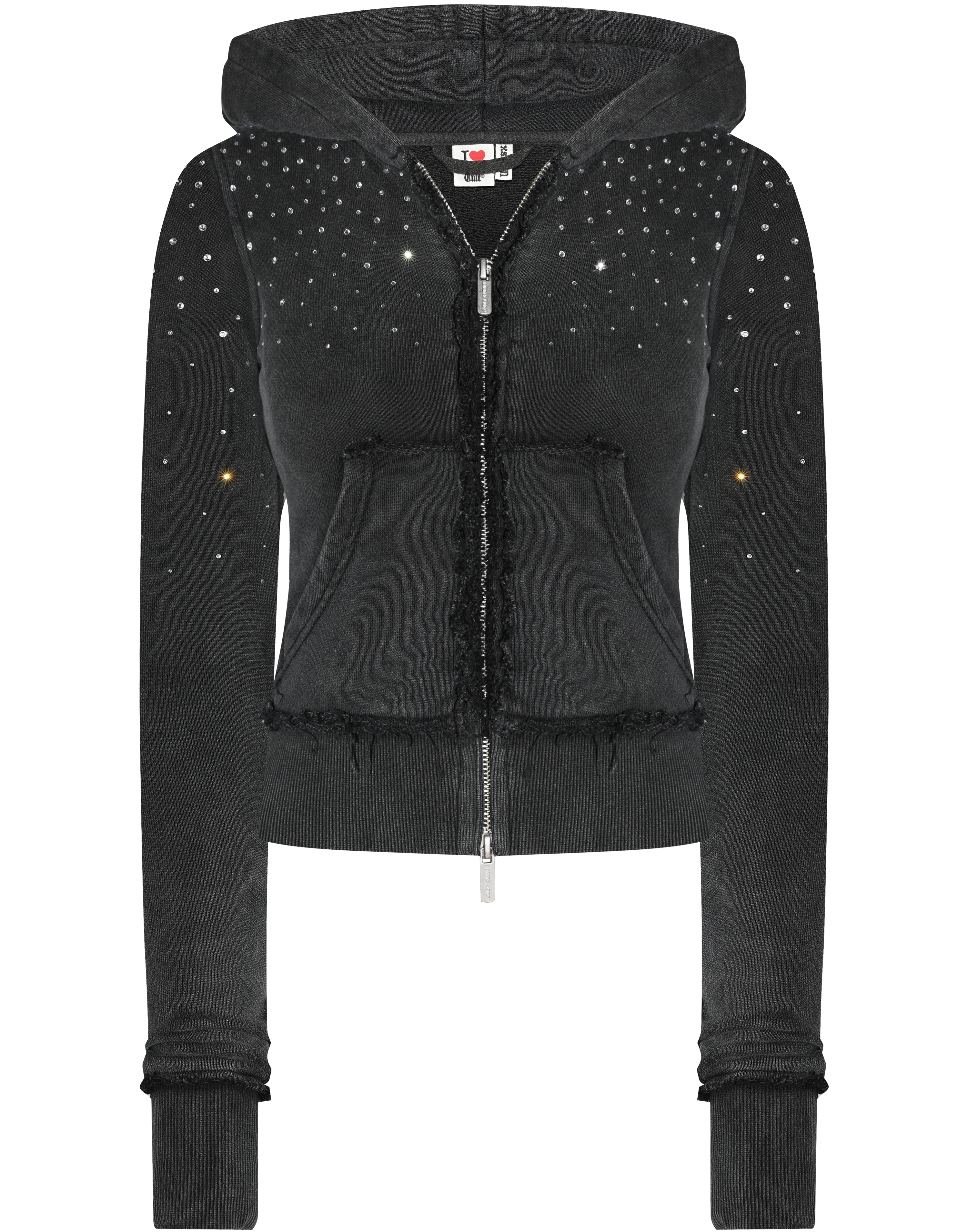 HIDDEN CULT Rhinestone Black Wash Sweatsuit Set Sweatsuit Women's Streetwear Clothing Fashion TikTok