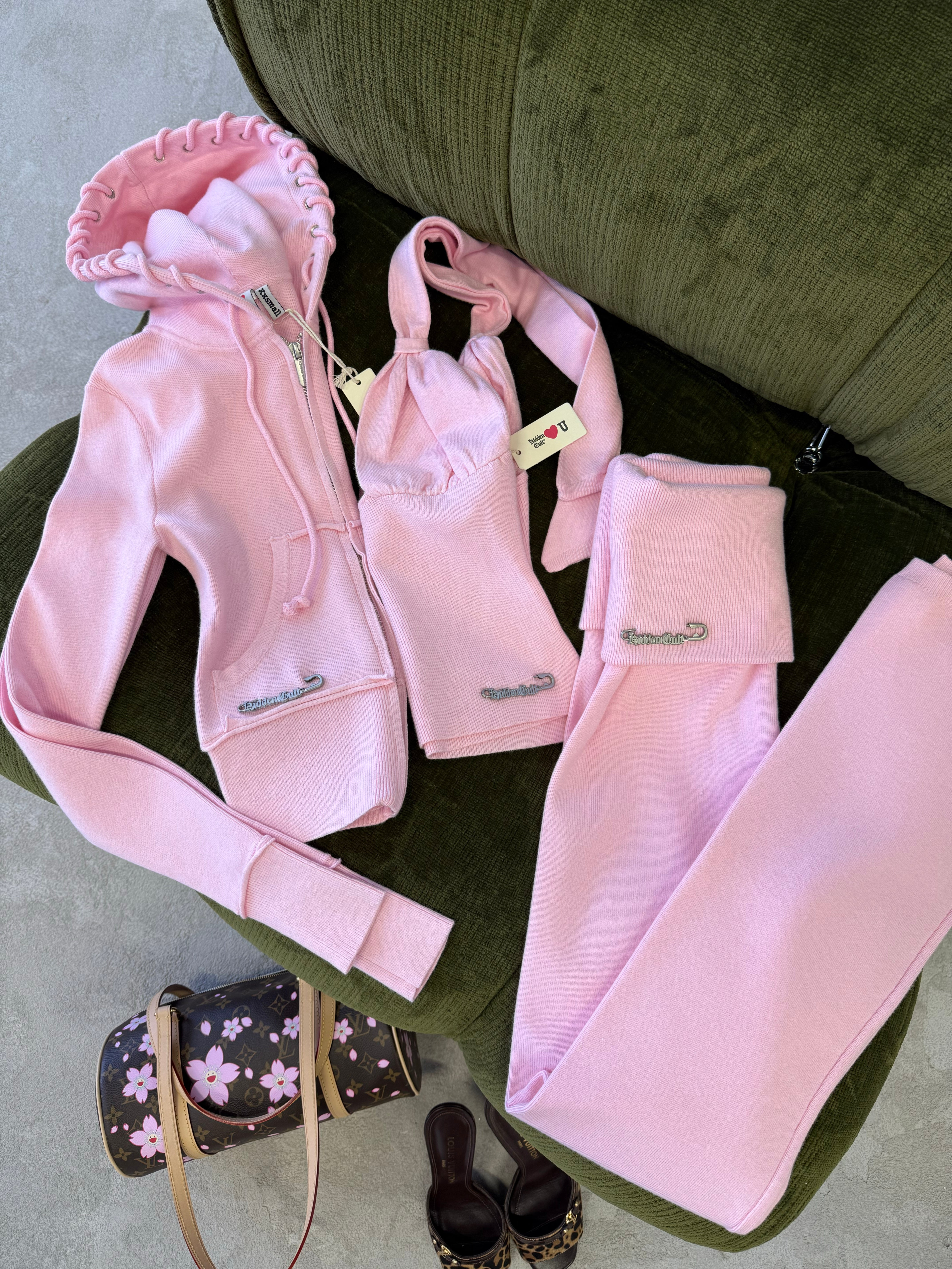 Sakura Soft Knit Halter Top