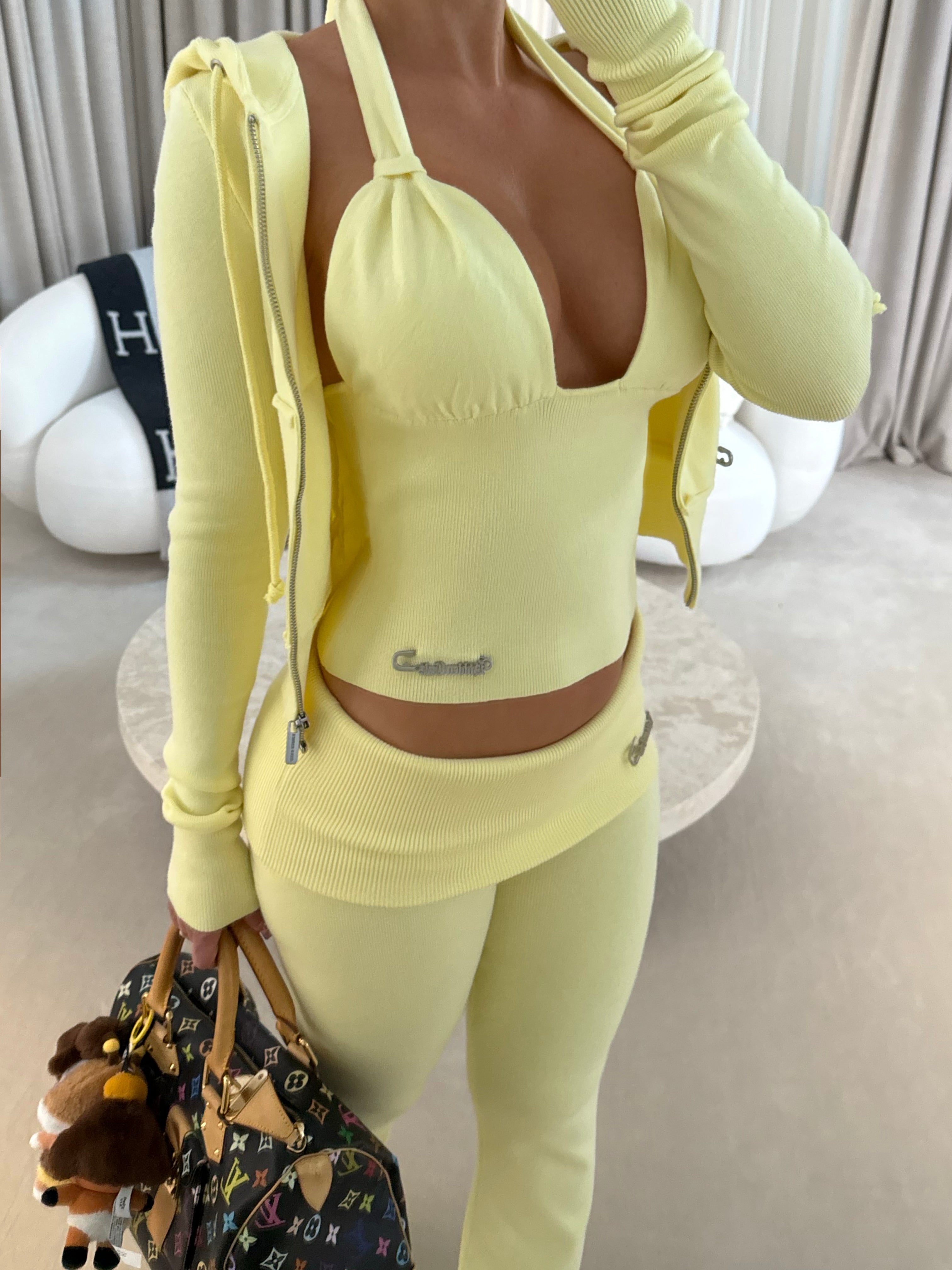 Yuzu Soft Knit Halter Top