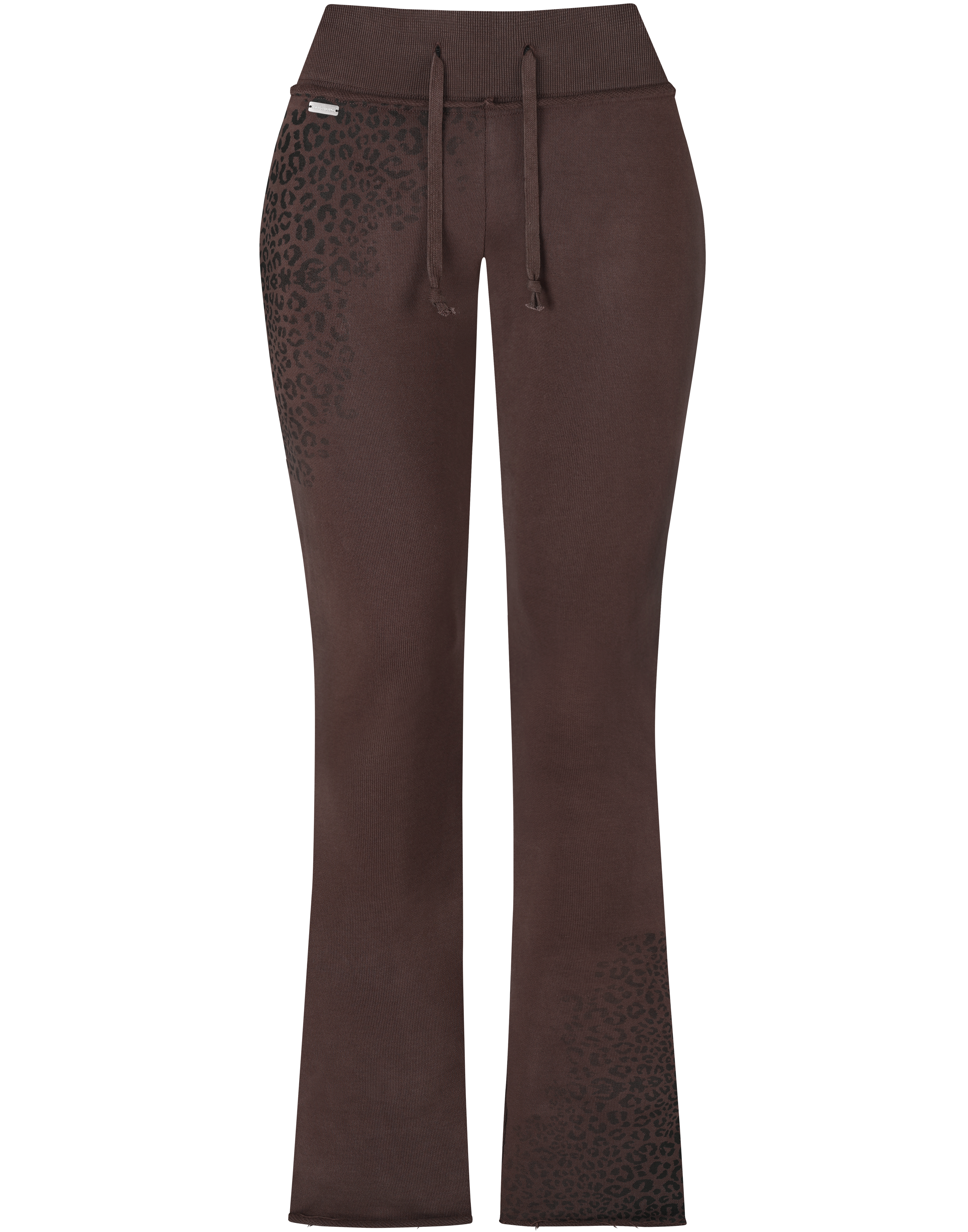 HIDDEN CULT Fine Cotton Cheetah Dark Brown Pants y2k Bootcut distressed Tall Friendly Fashion TikTok