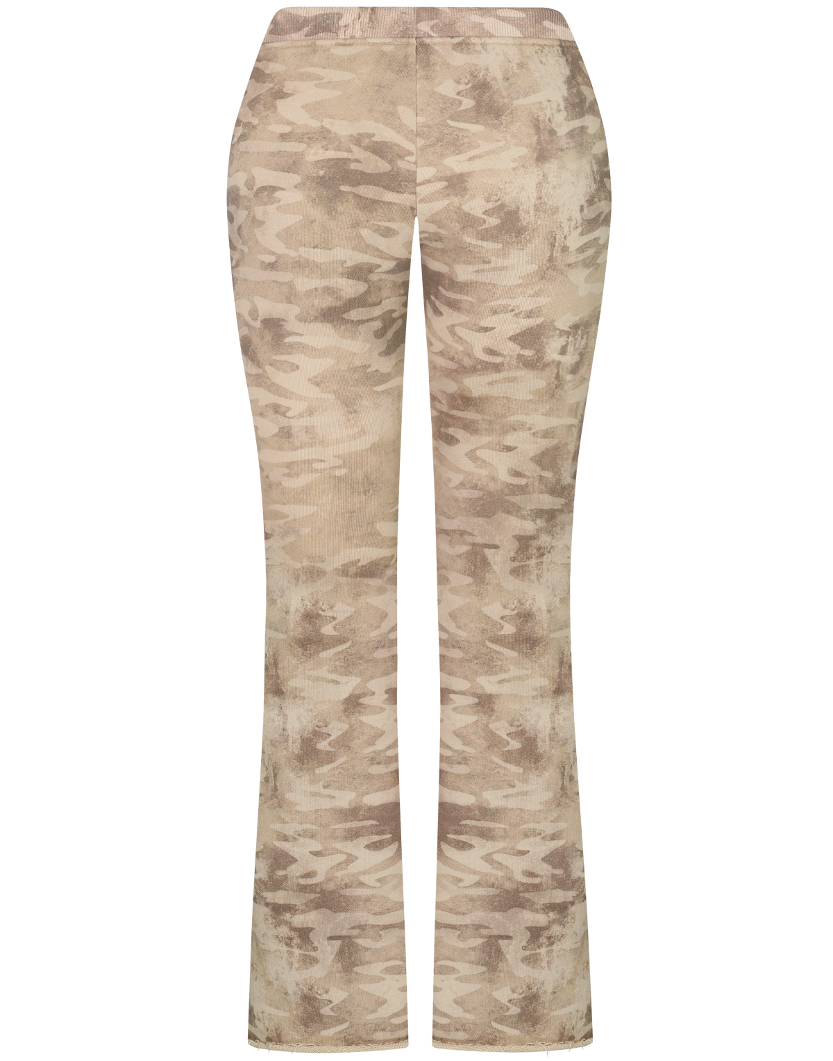 HIDDEN CULT Desert Camo Flare Pants Beige Camouflage y2k Bootcut distressed Tall Friendly TikTok