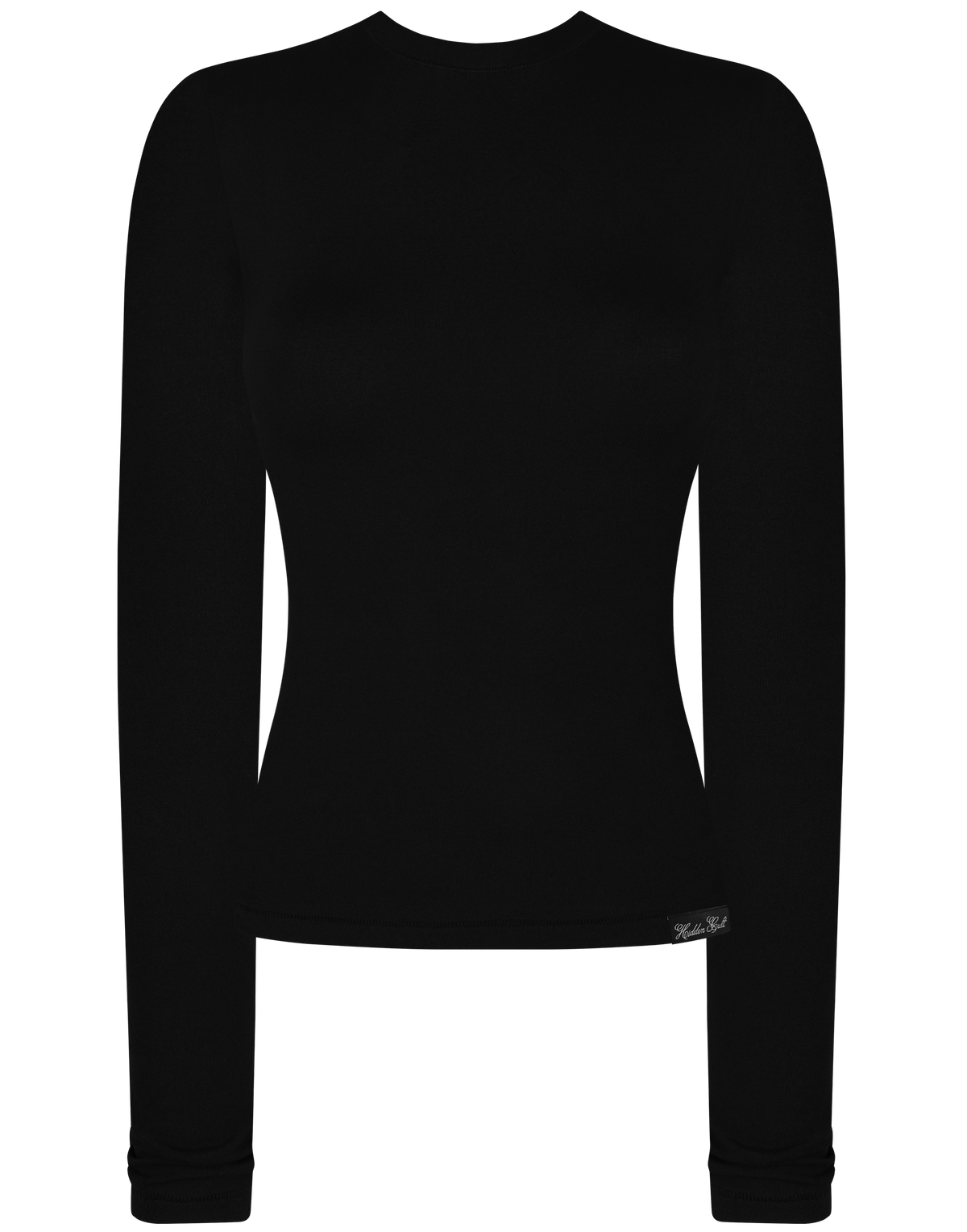 HIDDEN CULT Smooth Signature Longsleeve Black Stretch Bodycon Athleisure Workout Tall TikTok