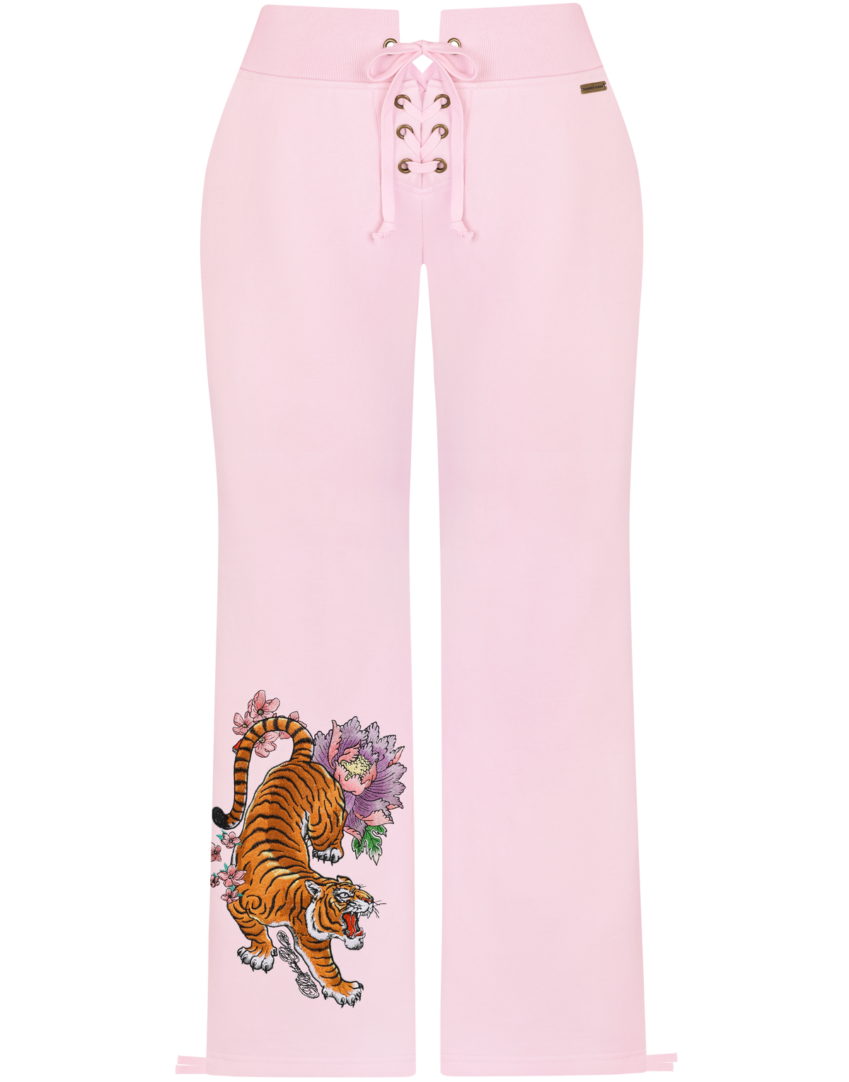HIDDEN CULT® Soft Pink Tiger Pants Pink Light Pink y2k Bootcut Tall Friendly Women's TikTok