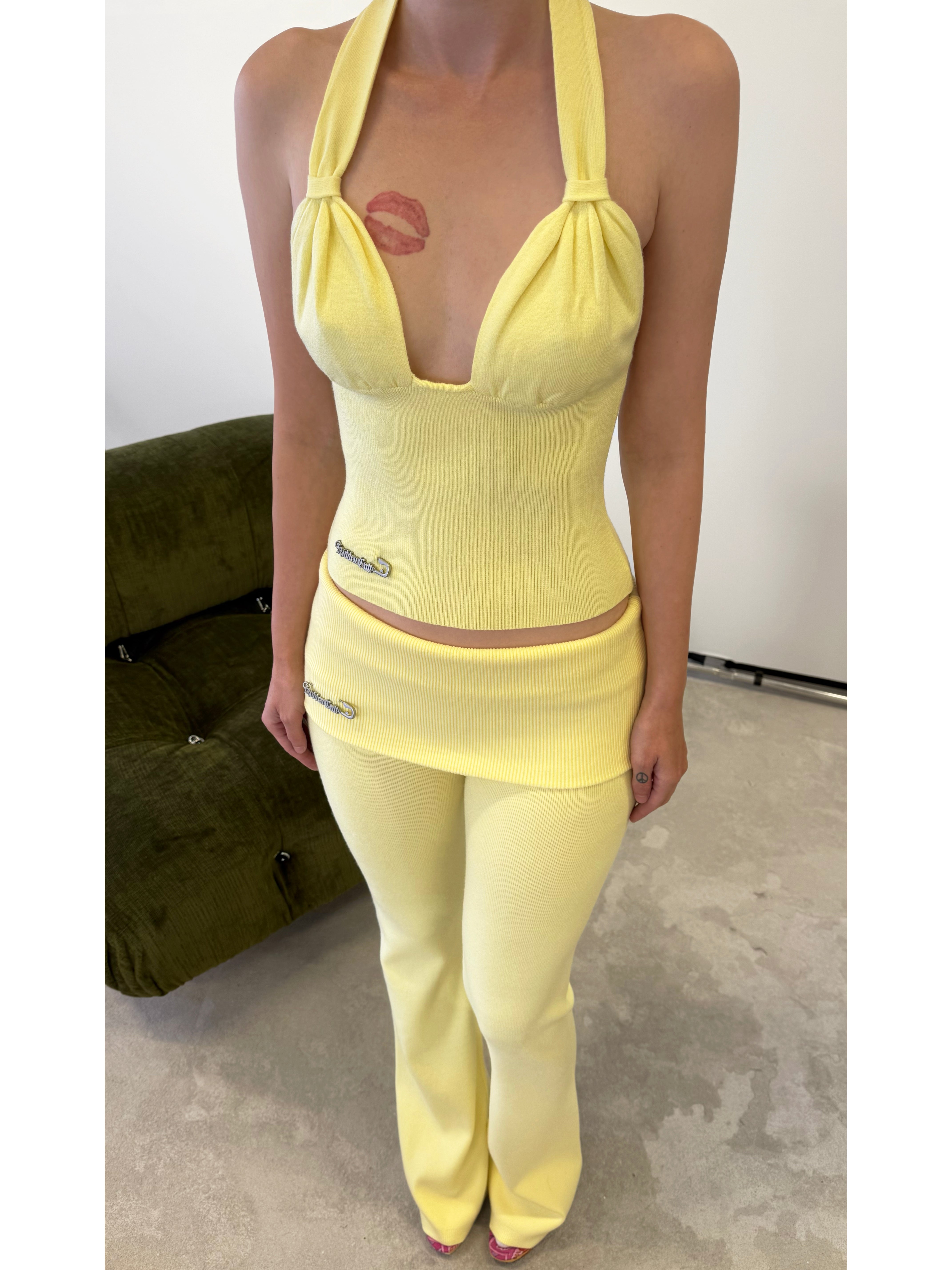 Yuzu Soft Knit Halter Top